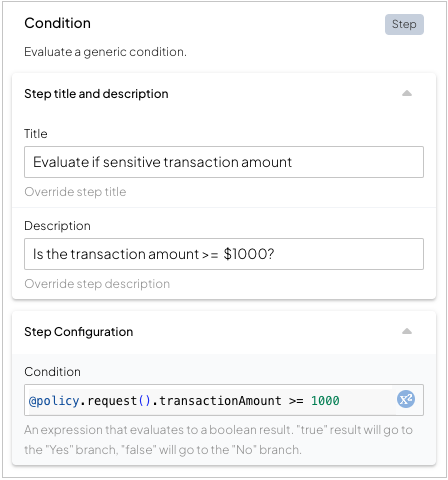 condition example